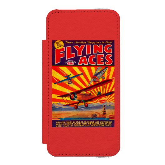 Hoesje Flying Aces Magazine Incipio iPhone Portemonnee Hoesje (Voorkant Agenda)