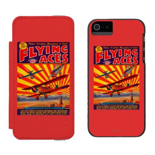 Hoesje Flying Aces Magazine Incipio iPhone Portemonnee Hoesje (Naast elkaar)