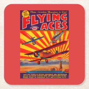 Hoesje Flying Aces Magazine Kartonnen Onderzetters