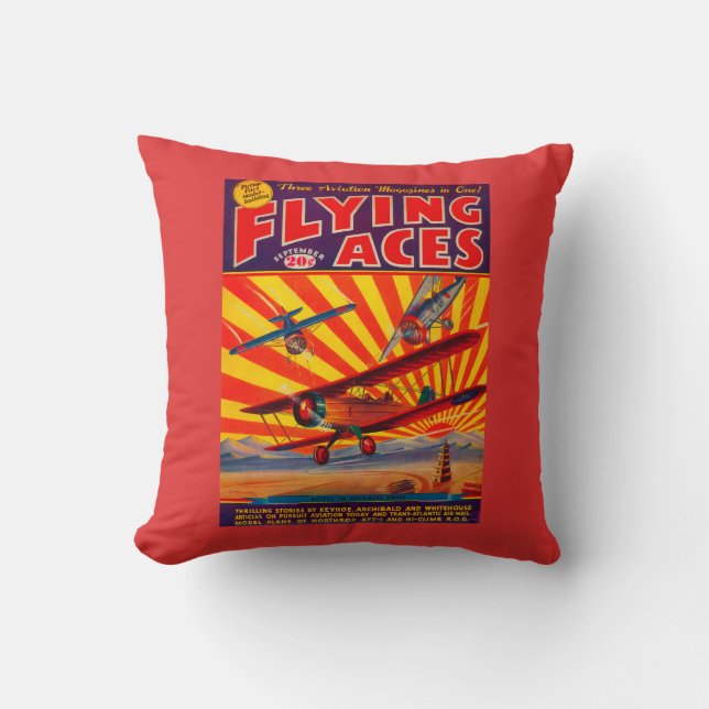 Hoesje Flying Aces Magazine Kussen (Voorkant)