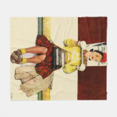 Hoesje Girl Fleece Deken (Voorkant (Horizontaal))