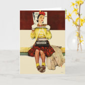 Hoesje Girl Kaart (Gele Bloem)