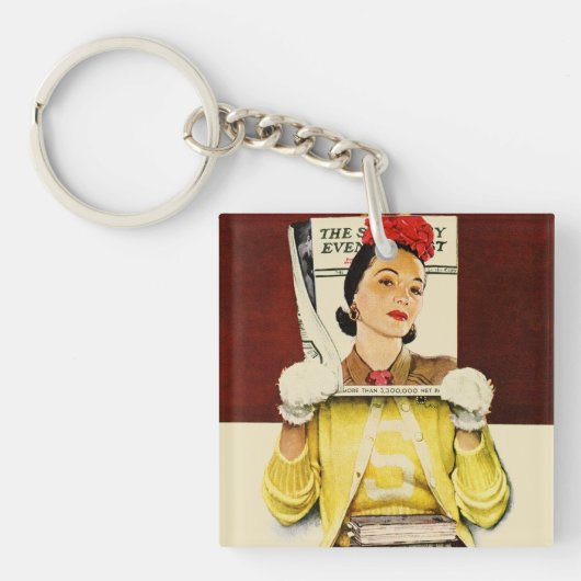 Hoesje Girl Sleutelhanger (Voorkant)
