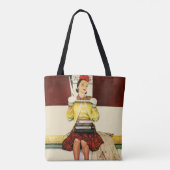 Hoesje Girl Tote Bag (Achterkant)