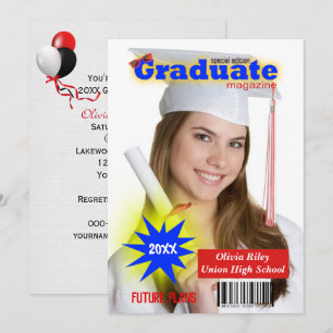 Hoesje Graduation Party Magazine Kaart