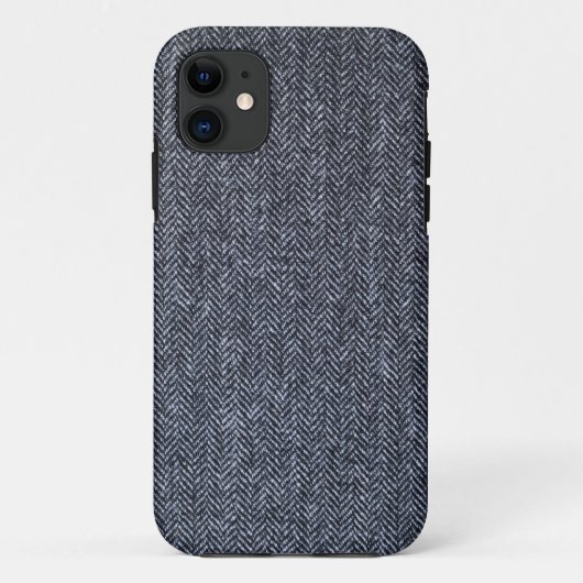 Hoesje: Grijze tweed verbinding Case-Mate iPhone Case (Achterkant)