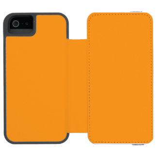 Hoesje heeft een warme oranje iPhone 6 Wallet Case