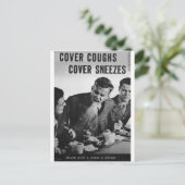Hoesje hoestluiers briefkaart (Staand voorkant)