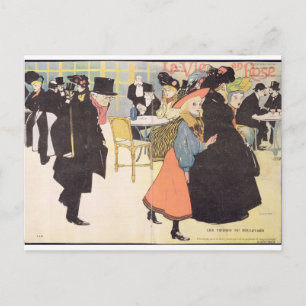 Hoesje illustratie voor "La Vie en Roos", 1903 (ko Briefkaart