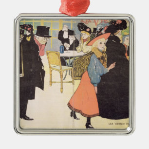 Hoesje illustratie voor "La Vie en Roos", 1903 (ko Metalen Ornament