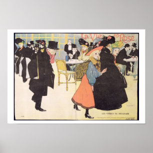 Hoesje illustratie voor "La Vie en Roos", 1903 (ko Poster