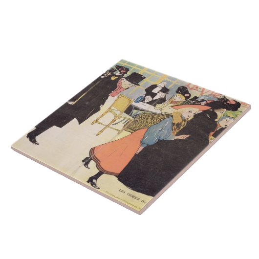 Hoesje illustratie voor "La Vie en Roos", 1903 (ko Tegeltje (Zijkant)