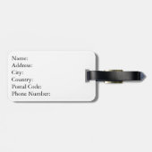 Hoesje in de sneeuw bagagelabel (Achterkant horizontaal)