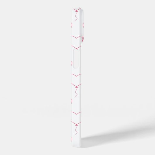 Hoesje iPhone rood hart Valentijnsdag (Achterkant / Rechts)