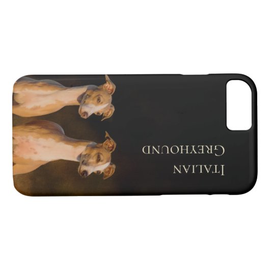 Hoesje Italiaanse Greyhound Phone (Achterkant (Horizontaal))