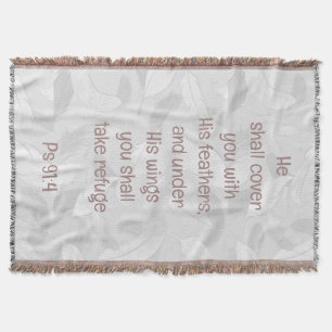 Hoesje je met zijn bijbelcitaat Ps 91:4 Deken