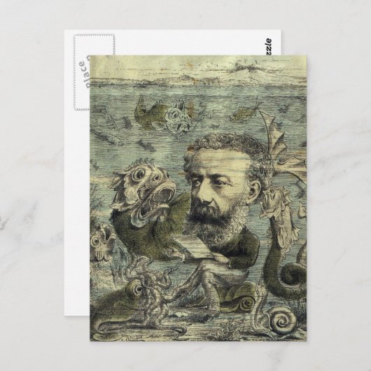  Hoesje Jules Verne Briefkaart (Voorkant / Achterkant)