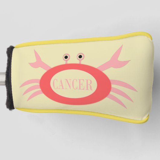 Hoesje Kankersterkrab Putter Golfheadcover (Voorkant)
