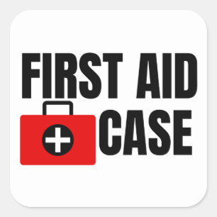 Hoesje Kit First Aid Vierkante Sticker