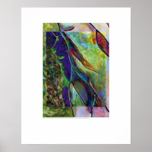 Hoesje kunst - Neon Woman - Montreuil Poster