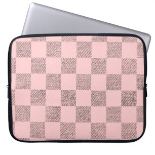 Hoesje lichtroze laptop controleren sleeve
