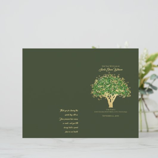 Hoesje Life Mitzvah-programma (Staand voorkant)