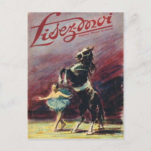 Hoesje, Lisez-Moi, circusprestaties Briefkaart (Voorkant)