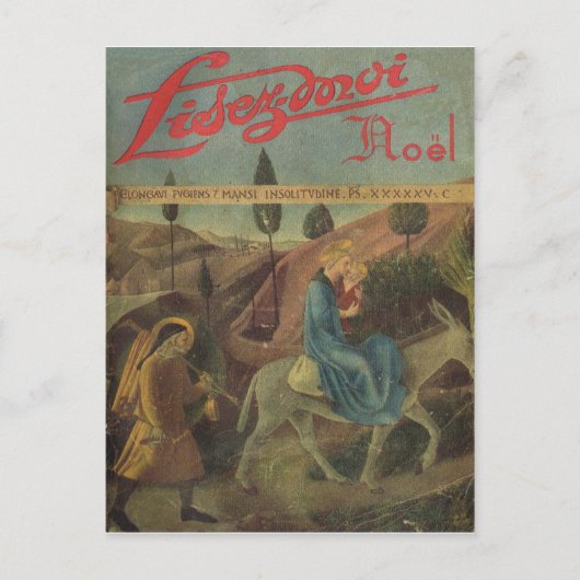 Hoesje, Lisez-Moi, weg naar Bethlehem Briefkaart (Voorkant)