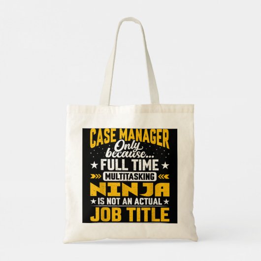 Hoesje Manager functietaken - Funny Hoesje Directo Tote Bag (Achterkant)