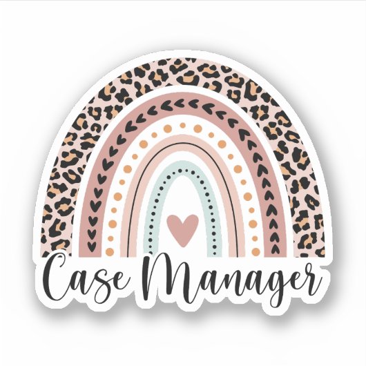 Hoesje Manager Gift Social Worker Sticker (Voorkant)