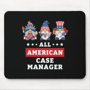 Hoesje Manager Gnomes 4 juli Amerikaanse vlag Vere Muismat