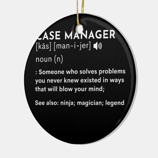 Hoesje Manager in ziekenhuis Superhuman in gezondh Keramisch Ornament (Links)
