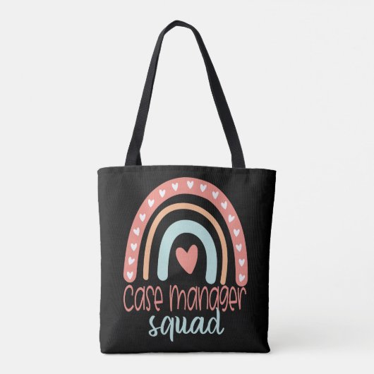 Hoesje Manager Squad Boho Rainbow Tote Bag (Achterkant)