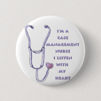 Hoesje Manager zenuwhart Ronde Button 5,7 Cm
