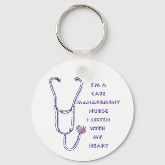 Hoesje Manager zenuwhart Sleutelhanger (Voorkant)