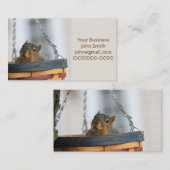 Hoesje mandje visitekaartje (Voorkant / Achterkant)