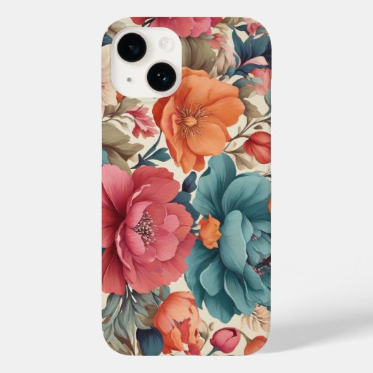 Hoesje-Mate, Apple iPhone 14, Bloemen Case-Mate iPhone Case (Achterkant)