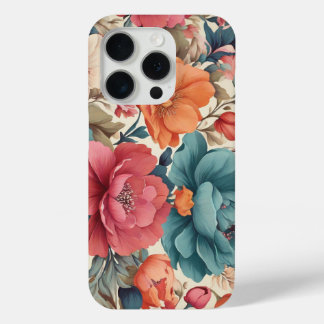 Hoesje-Mate, Apple iPhone 15 Pro, Bloemen iPhone 15 Pro Case