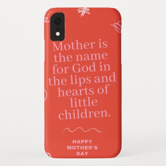 Hoesje-Mate Barely daar Apple iPhone XR Hoesje (Achterkant)