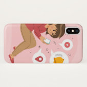 Hoesje-Mate Barely daar iPhone X Hoesje (Achterkant (horizontaal))