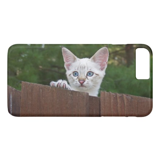 Hoesje-Mate Barely daar plus iPhone 7 Hoesje Kitte (Achterkant (Horizontaal))