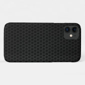 hoesje-Mate Barely daar zwart mesh-patroon Case-Mate iPhone Case (Achterkant (horizontaal))