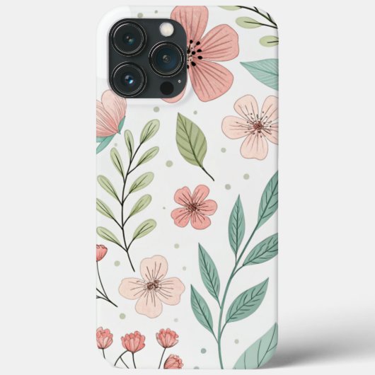 Hoesje-Mate Barely There – Bloemontwerp voor Case-Mate iPhone Case (Achterkant)