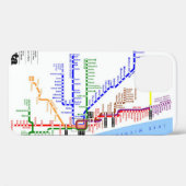 Hoesje-Mate-Hoesje van de metro van Chicago Case-Mate iPhone Case (Achterkant (horizontaal))