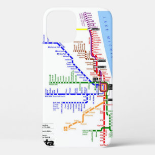 Hoesje-Mate-Hoesje van de metro van Chicago Case-Mate iPhone Case