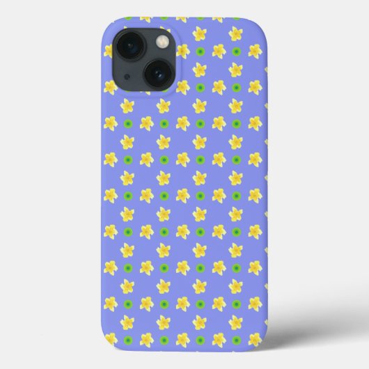 Hoesje-Mate iPad Air Case Primroses op Violet Blue (Achterkant)