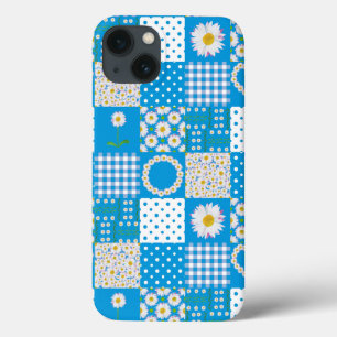 Hoesje-Mate iPad Case: Daisy Chains, Faux Patchwor Case-Mate iPhone Case