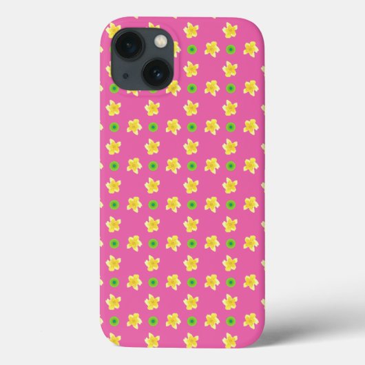 Hoesje-Mate iPad Case: Primroses op Deep Pink Case-Mate iPhone Case (Achterkant)