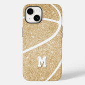 hoesje-Mate iPhon, gouden basketbal voor meisjes Case-Mate iPhone Case (Achterkant)