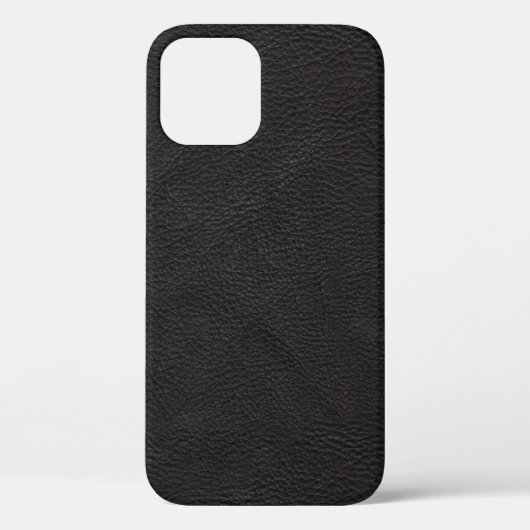 Hoesje-Mate iPhone Cas getextureerd zwart leder de Case-Mate iPhone Case (Achterkant)